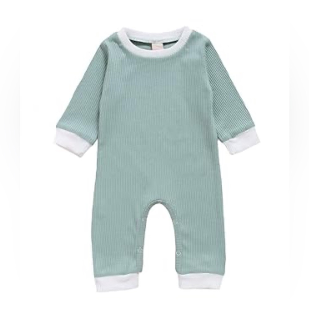 Mint Green Kids Footie Pajamas